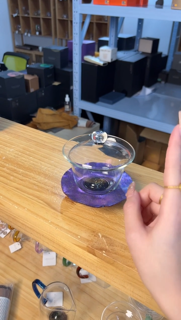 禾器 斑斓曜辰盖碗/星空（星云紫）