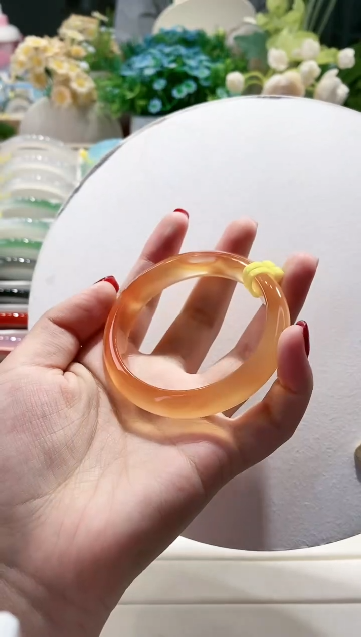 玛瑙/玉髓手镯未镶嵌37-54.8