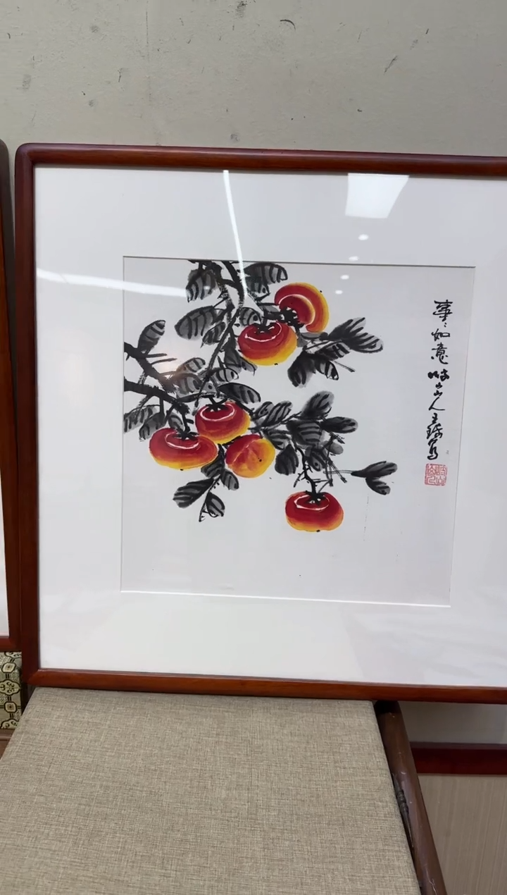 【闪购商品】国画王琦50*50带框纸作品