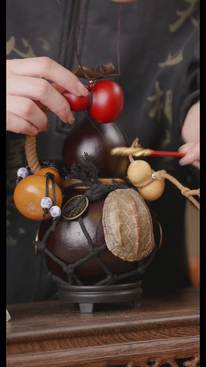 【闪购商品】139号精品天然大漆工艺防渗内胆酒葫芦~