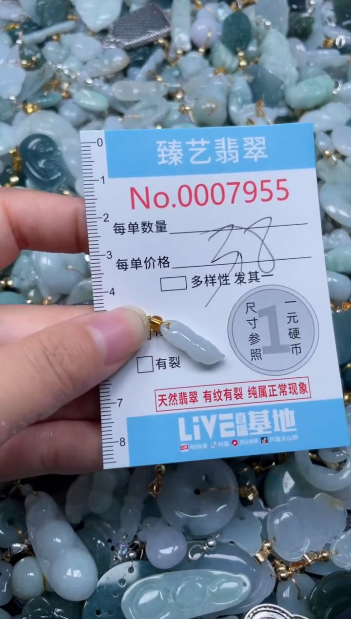 颈饰未镶嵌翡翠7955