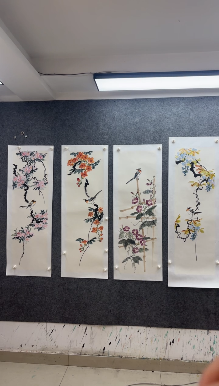 【闪购商品】国画盛祥昆精品手绘花鸟