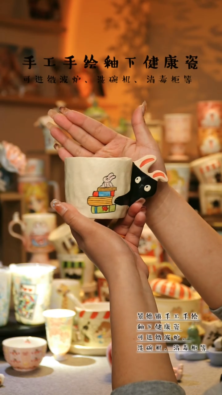 【闪购商品】杯景德镇高温釉下彩&A774