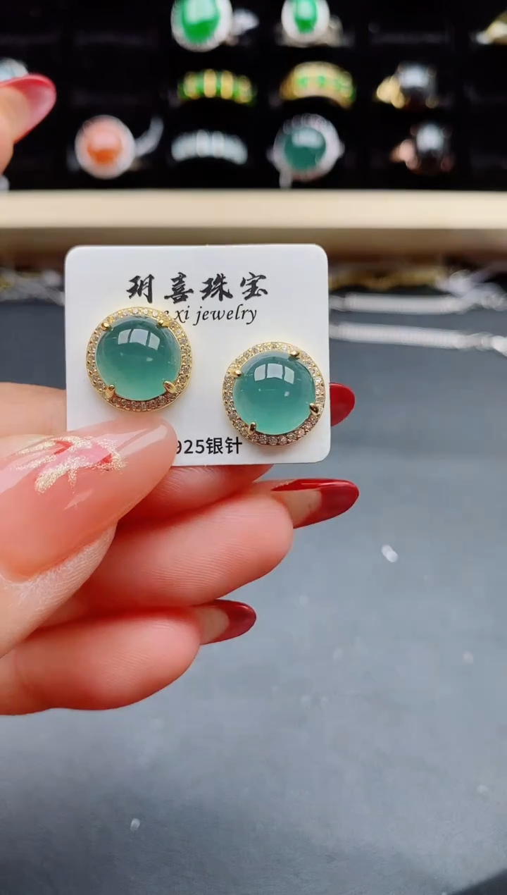 【闪购商品】翡翠戒指银S925镶嵌321321
