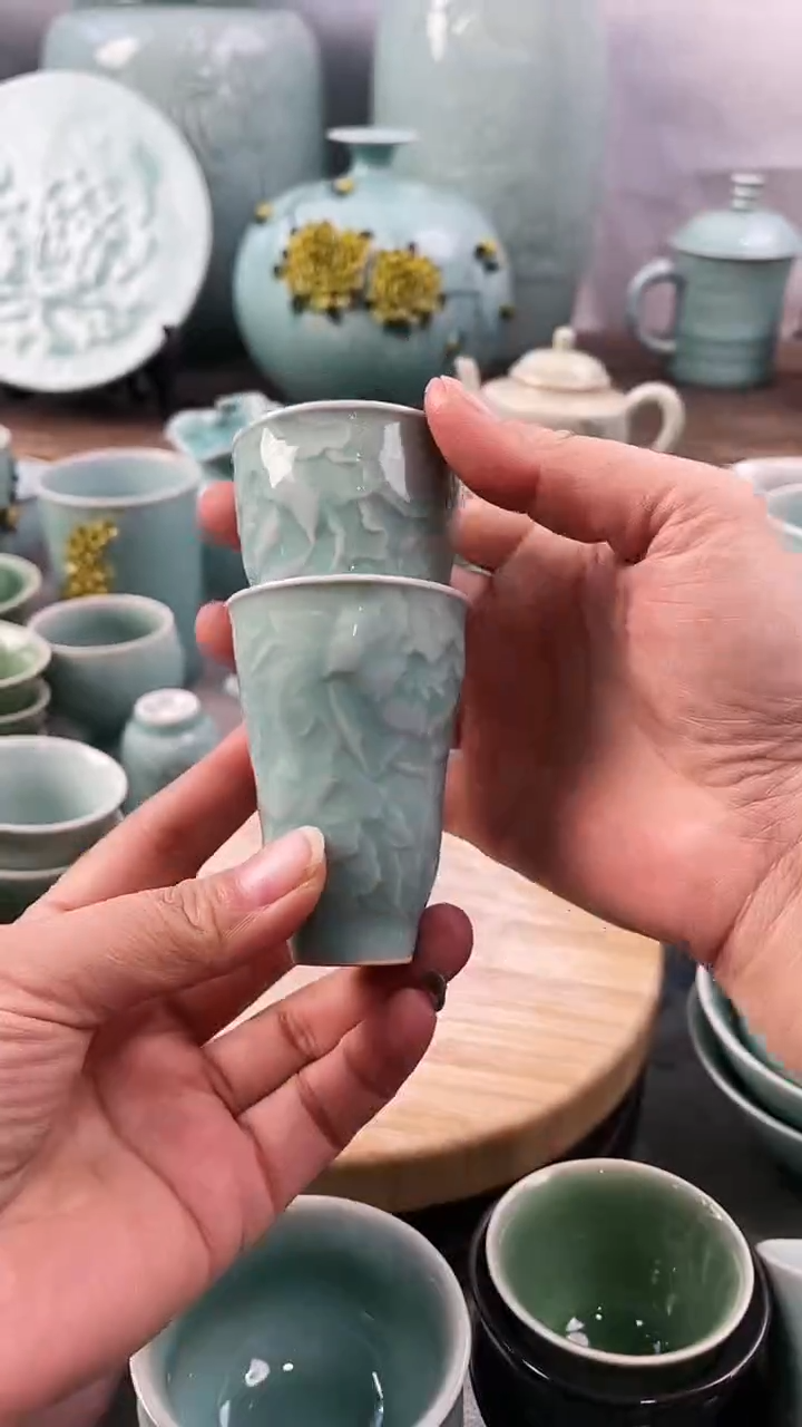 【闪购商品】2个  特价 微瑕 慧仙青瓷