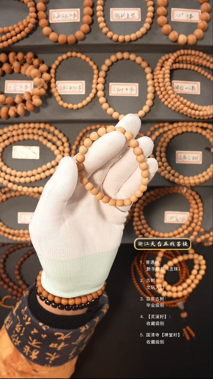 【闪购商品】五线菩提吊坠百年古树籽原皮手串7.2+