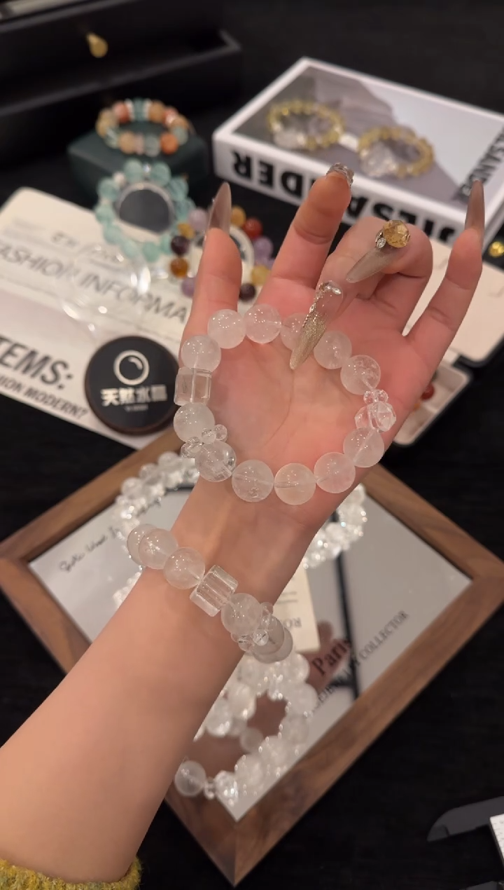 未镶嵌手链水晶心静如水x2663