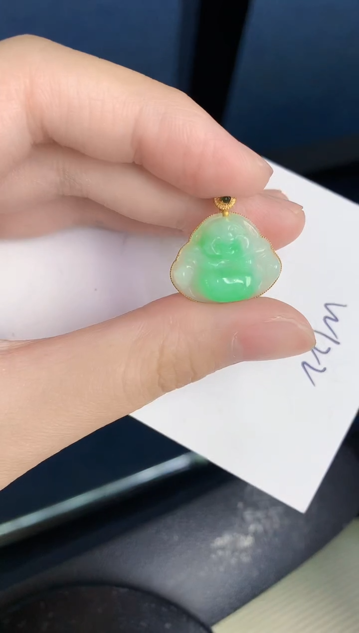 【闪购商品】翡翠颈饰18K金镶嵌0000000000