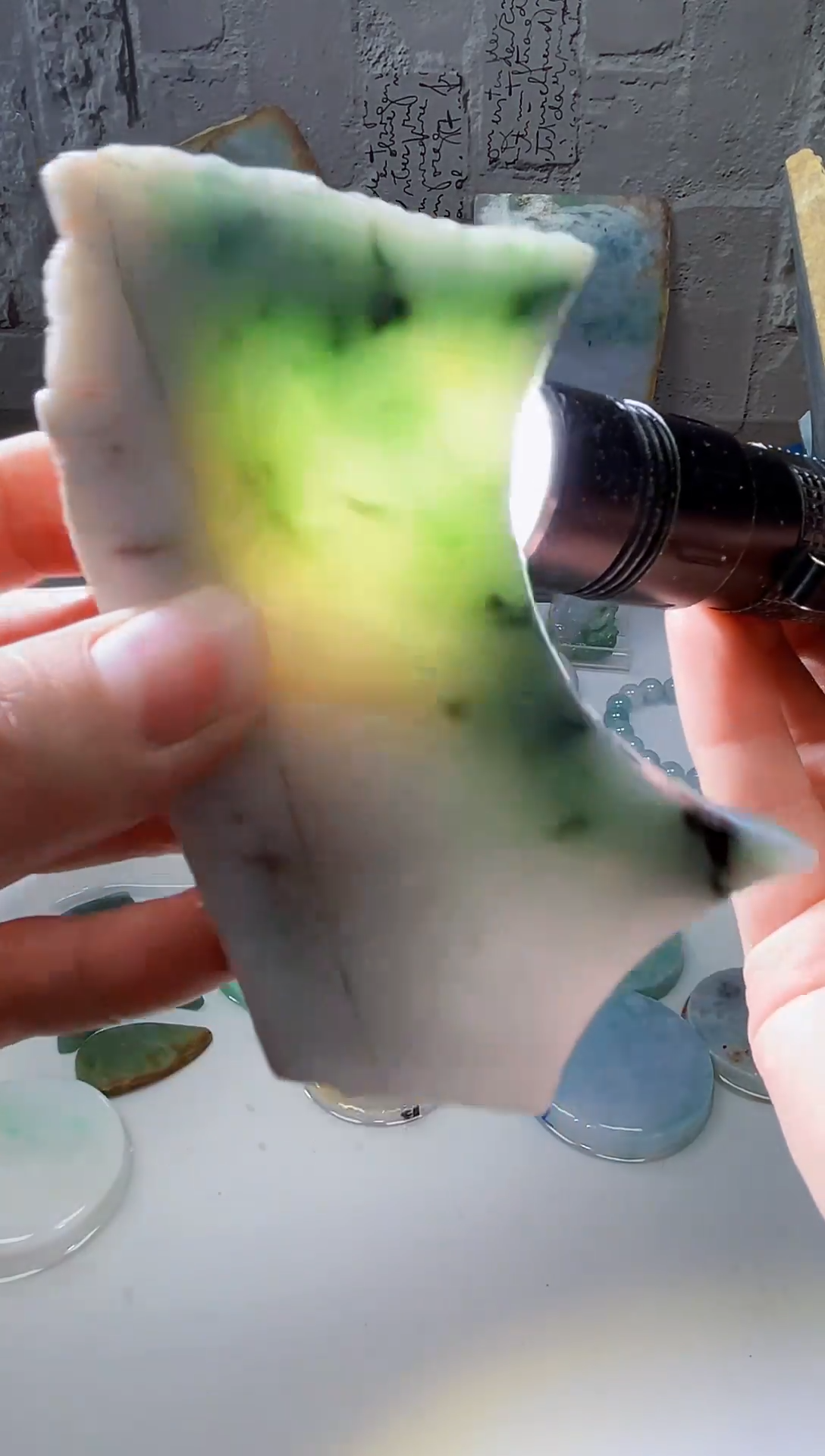 裸石翡翠天然翡翠A货余 南 740