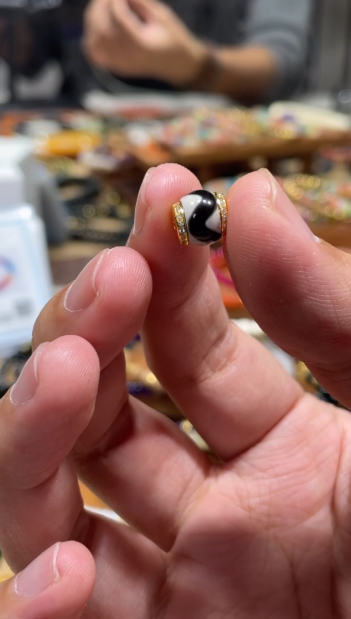 未镶嵌手串玛瑙/玉髓8mm虎牙古珠玛瑙