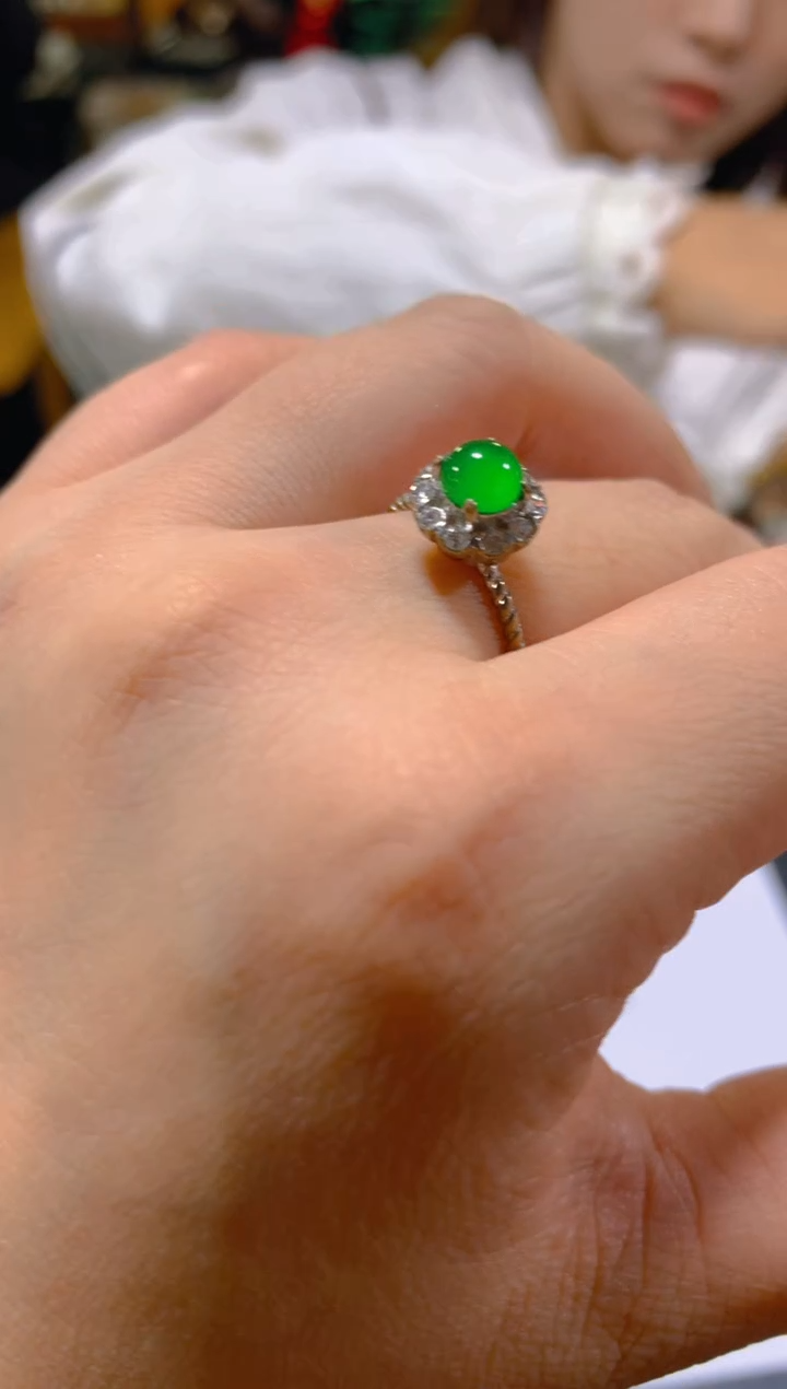 未镶嵌戒指翡翠多样性发一