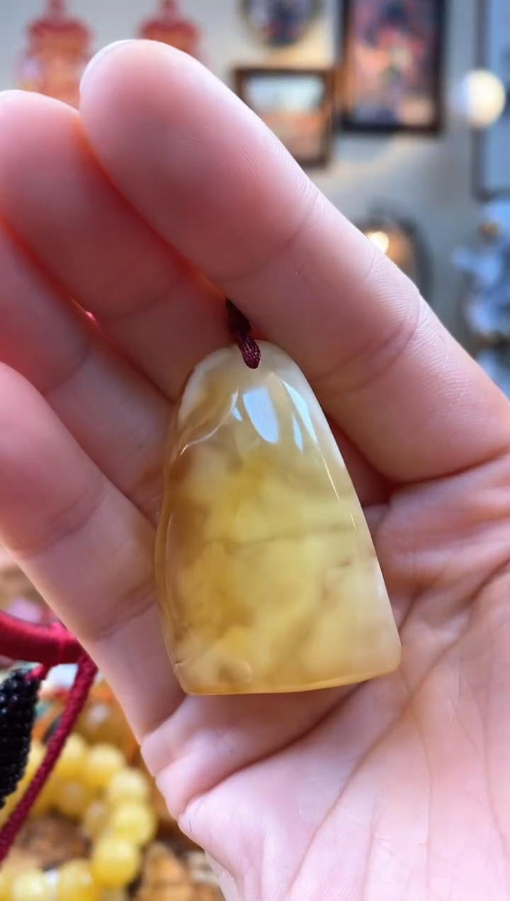 【闪购商品】琥珀颈饰未镶嵌吊坠