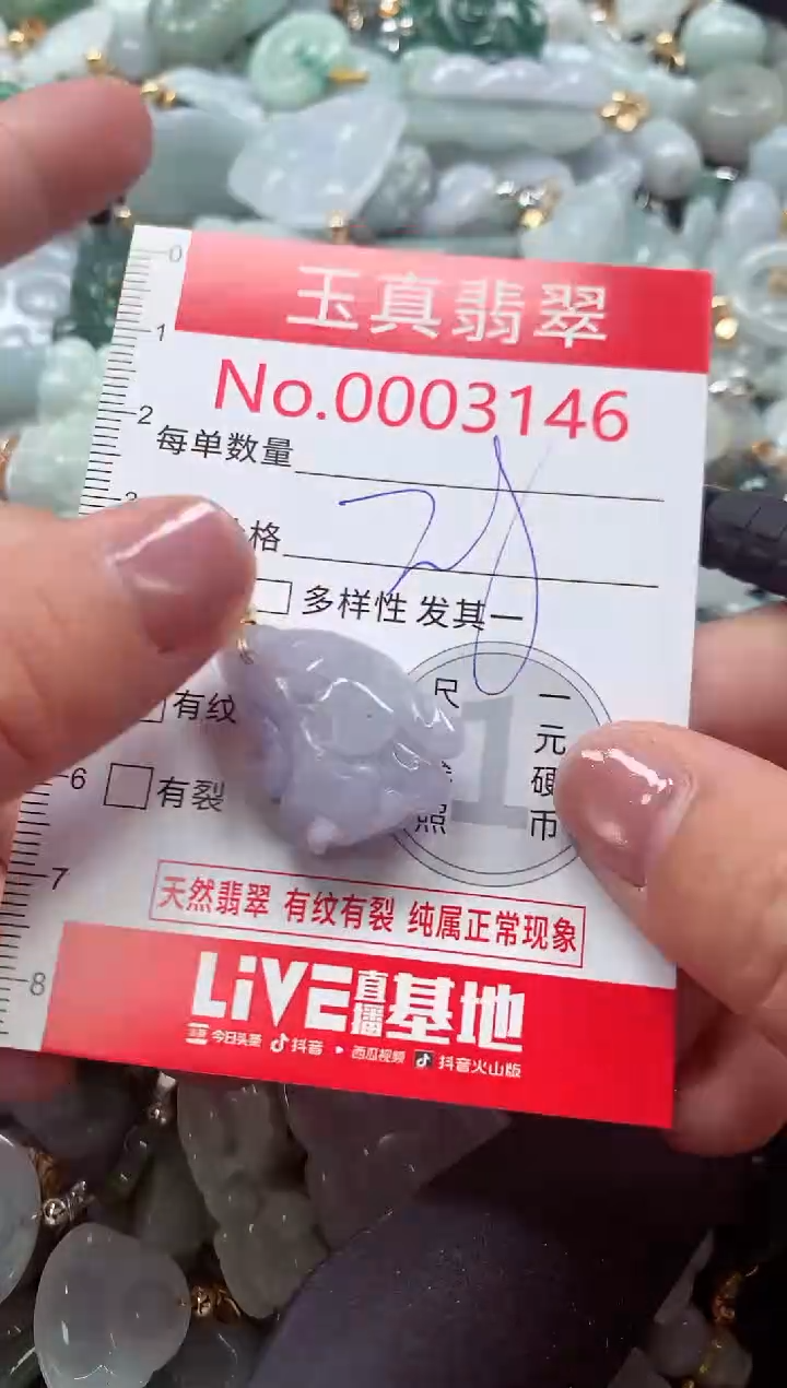 吊坠(不含链)未镶嵌翡翠3146