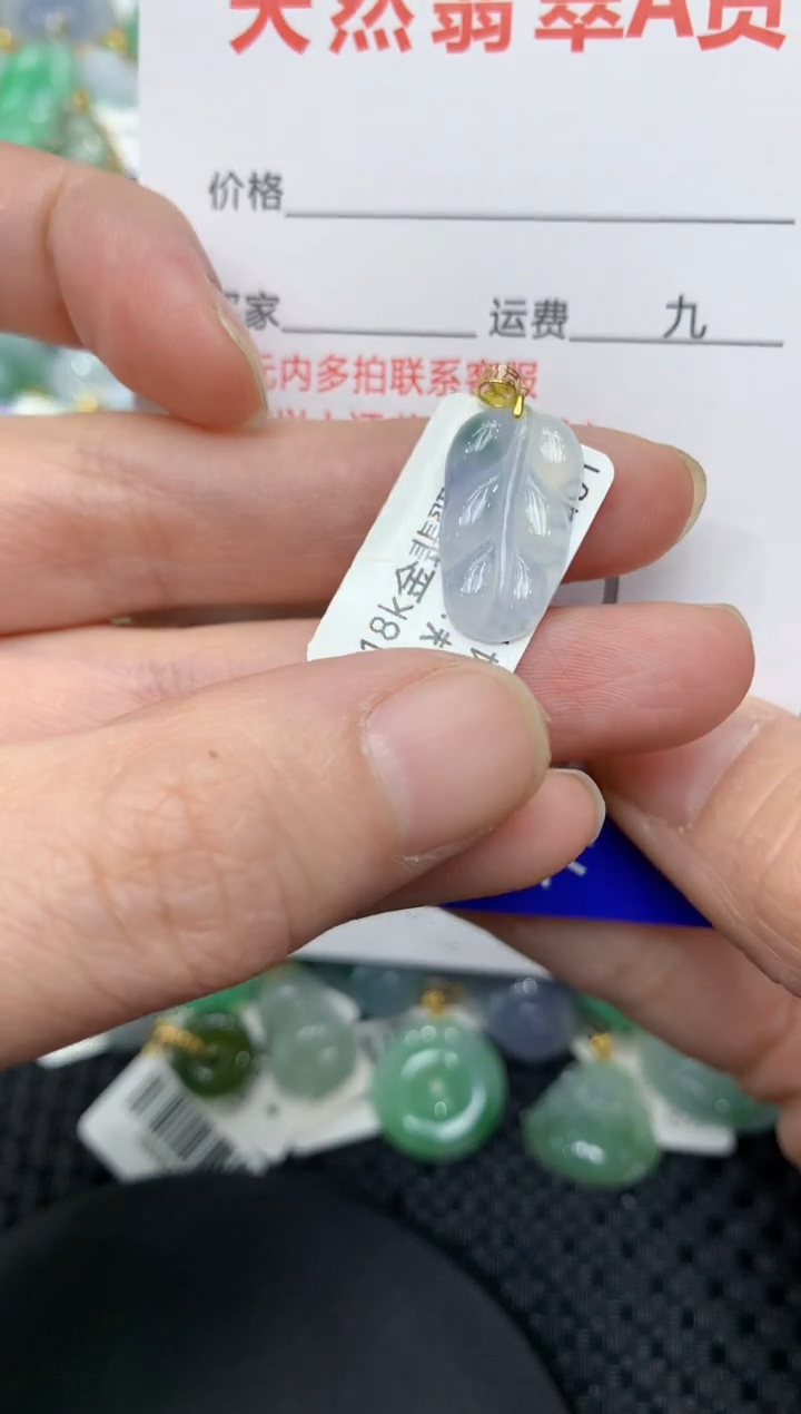 【闪购商品】翡翠颈饰18K金镶嵌11111111