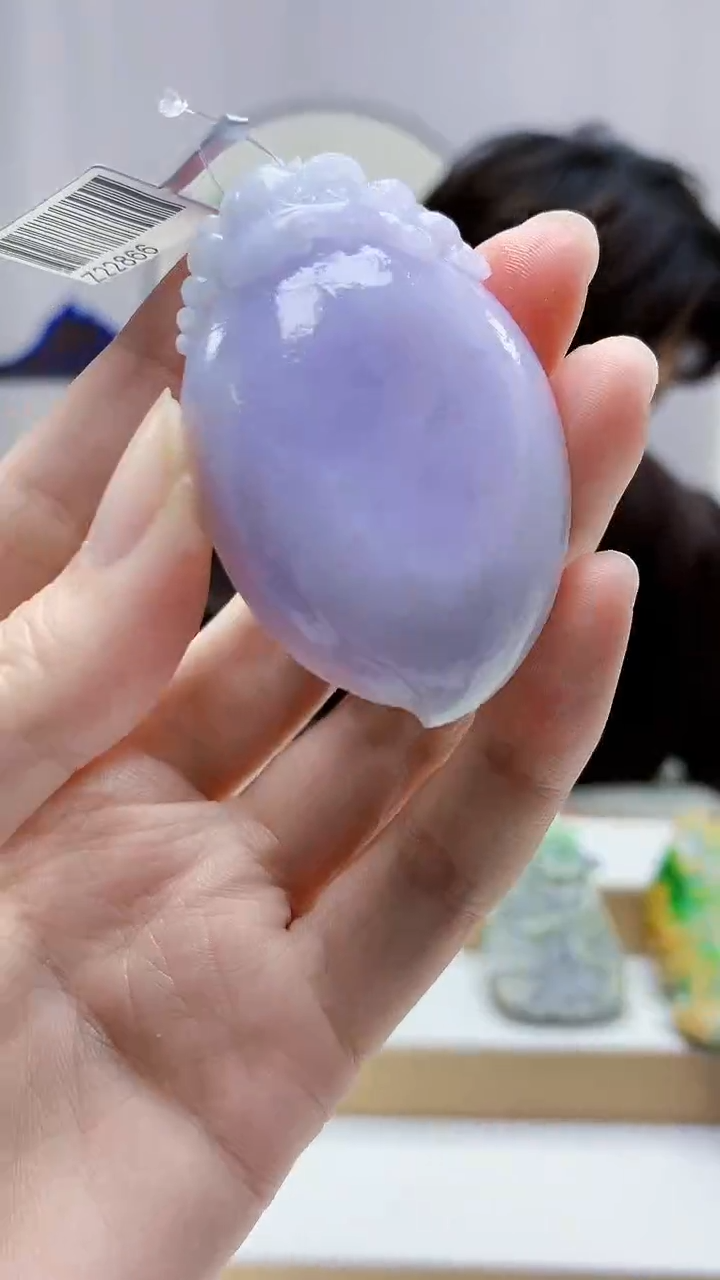 未镶嵌定制翡翠5145zm-毛货挂件寿桃126