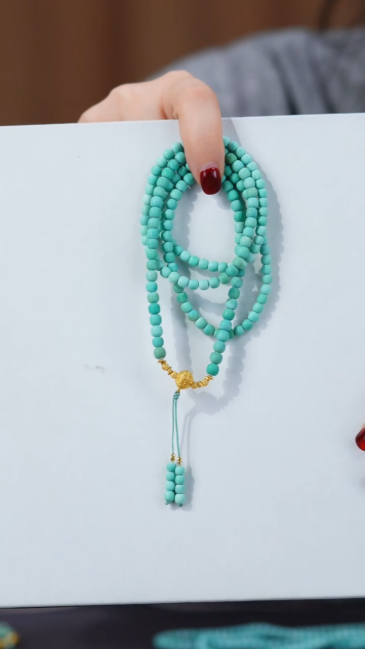 【闪购商品】绿松石项链18K金镶嵌1