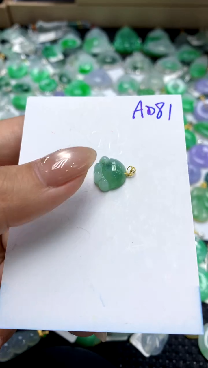 【闪购商品】翡翠颈饰18K金镶嵌111111111
