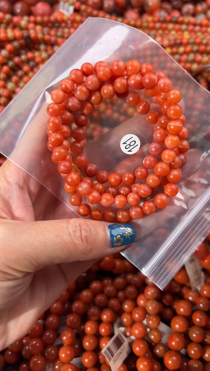 未镶嵌手串南红玛瑙6+