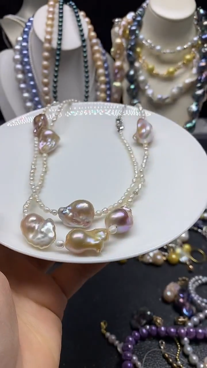 颈饰未镶嵌淡水珍珠多人