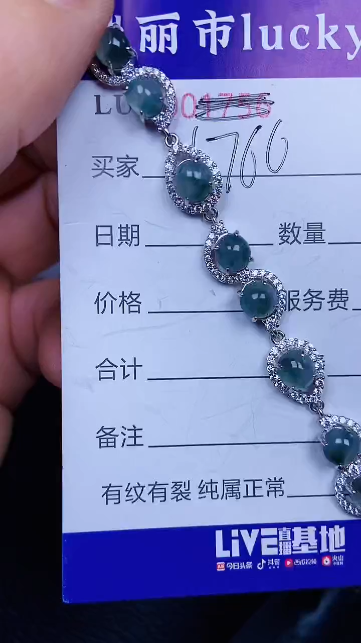 颈饰银S925镶嵌翡翠17690