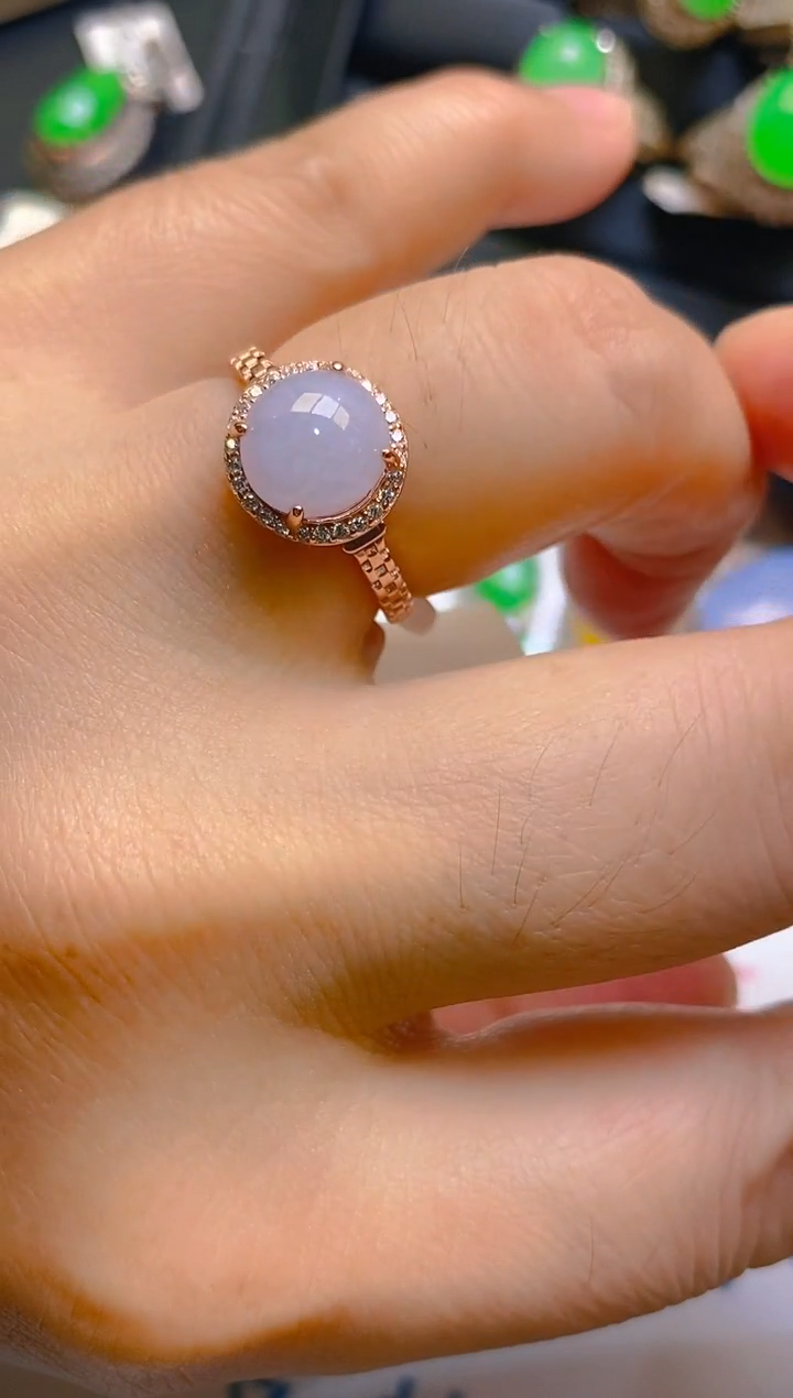 【闪购商品】翡翠耳饰银S925镶嵌天然A货翡翠1