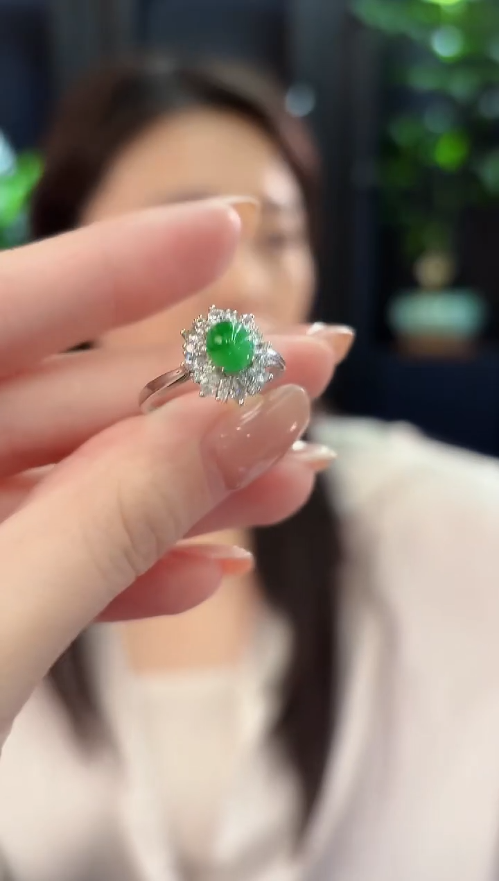 未镶嵌戒指翡翠 缅甸A货/支持复检/一件