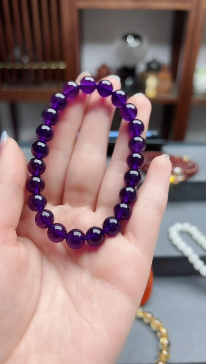 【闪购商品】水晶手串未镶嵌紫水晶手串 JH