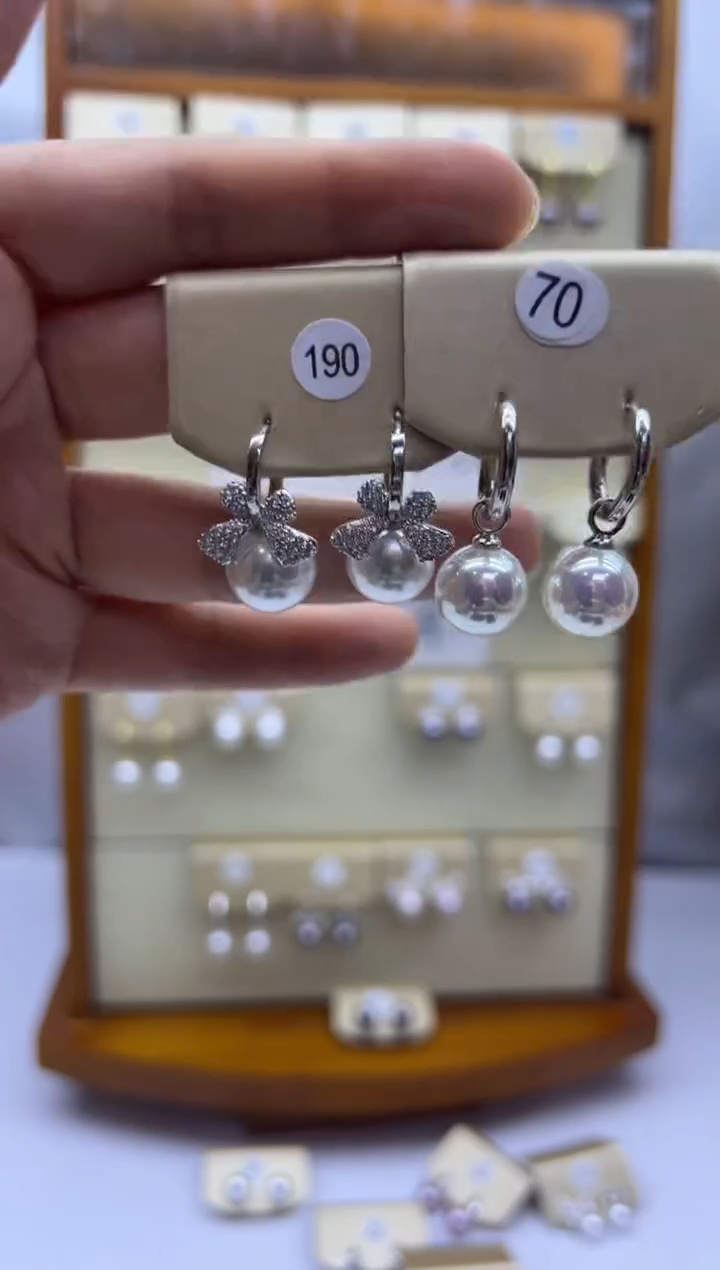 未镶嵌耳饰淡水珍珠190+70