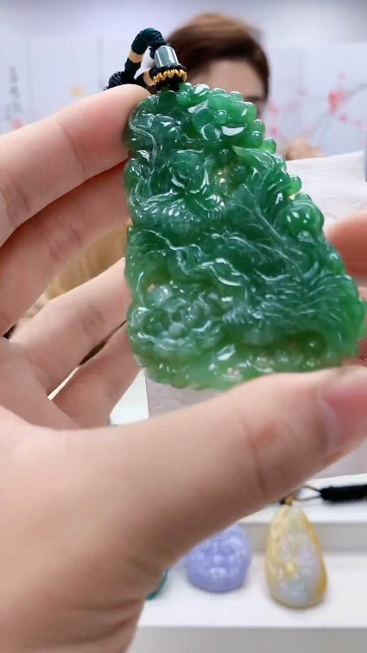 定制翡翠未镶嵌4829bb-毛货挂件