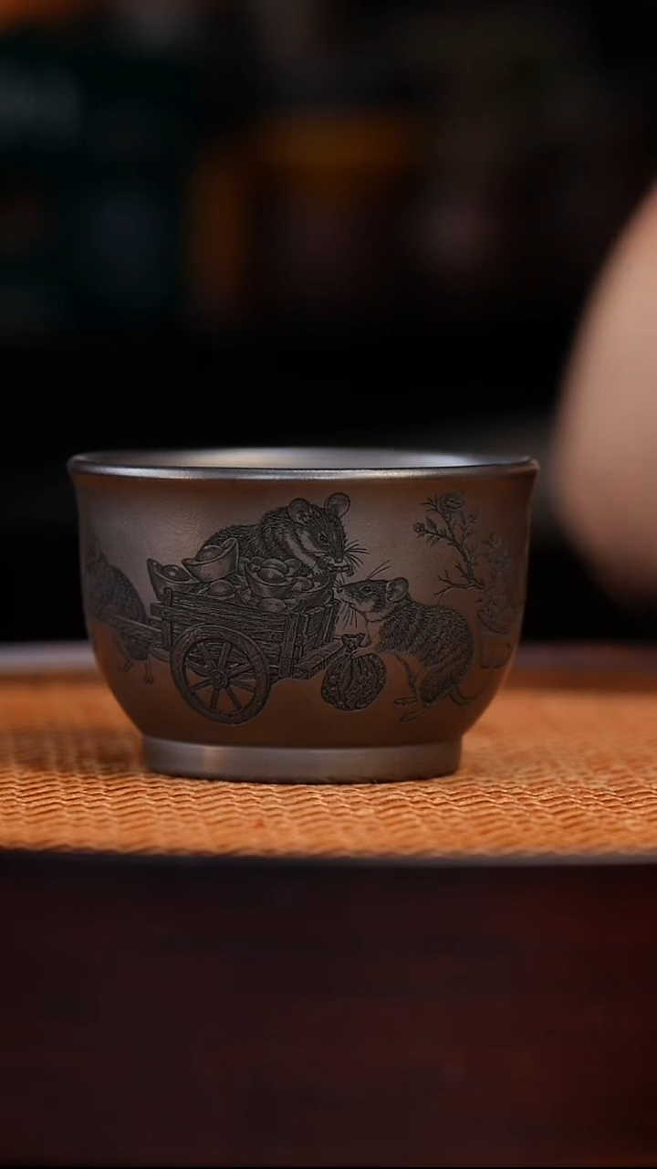 茶杯紫砂宜兴全手工紫砂杯