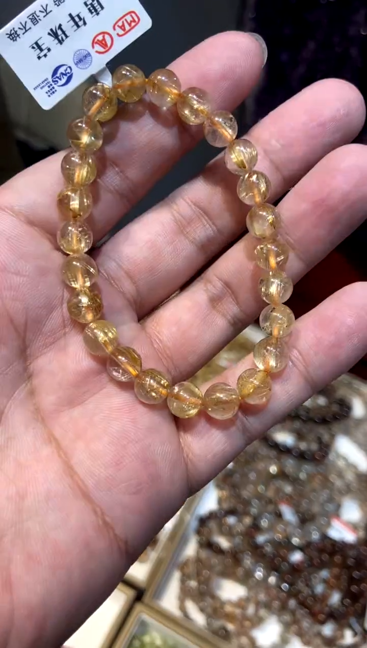 【闪购商品】水晶511-未镶嵌金发透体7mm+