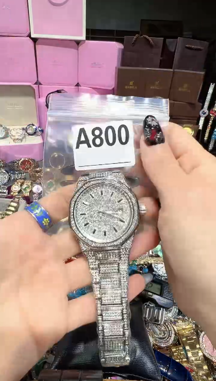 石英机芯不锈钢不锈钢直播定闪专用