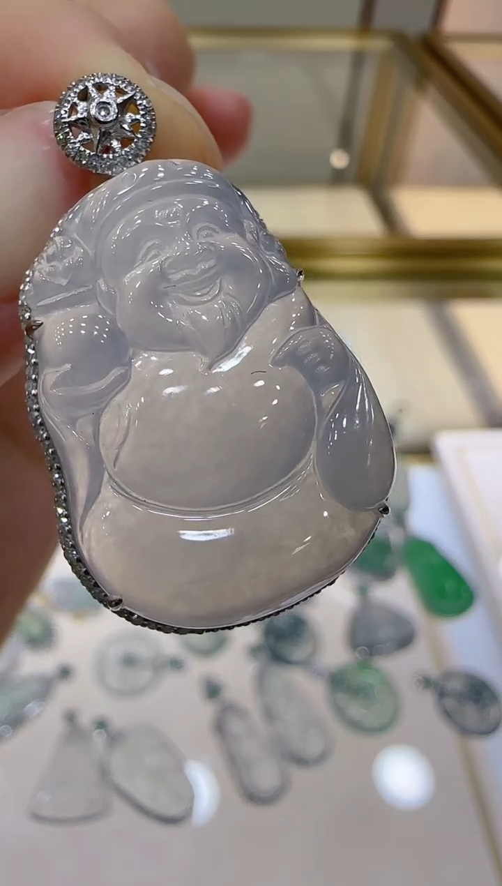 【闪购商品】翡翠吊坠(不含链)18K金镶嵌团购多样性发一件