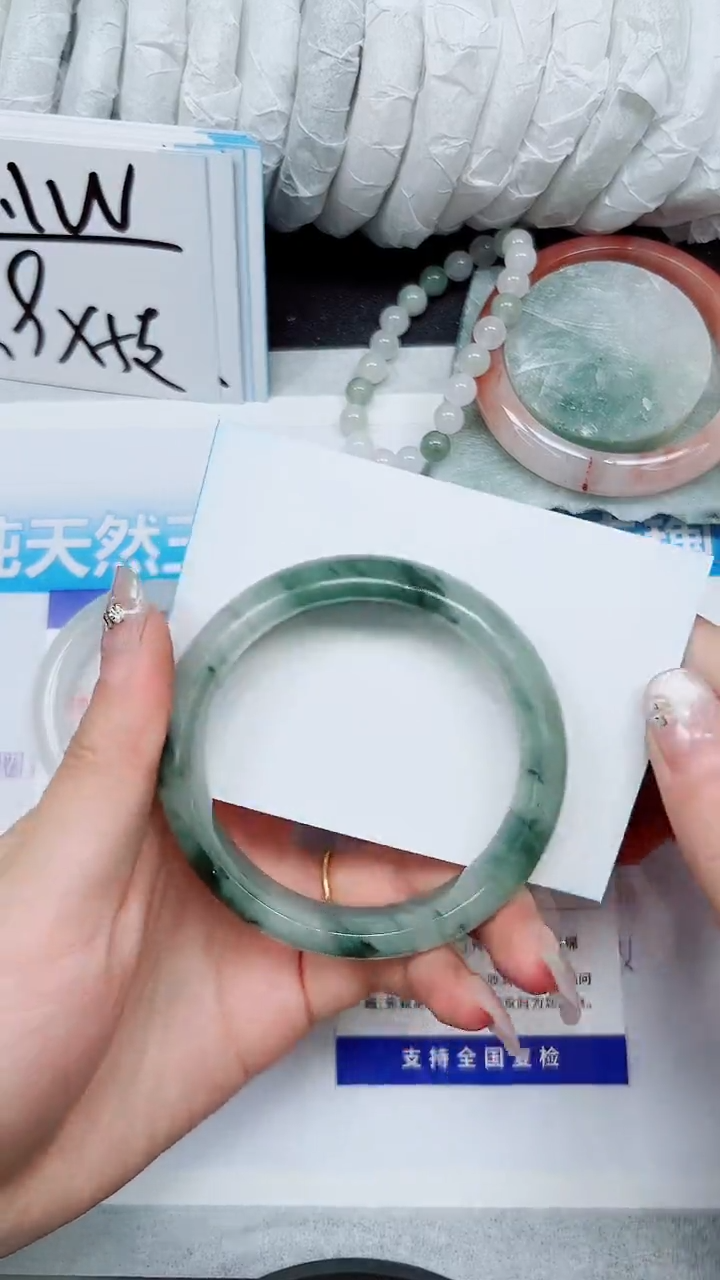 【闪购商品】石英质玉手镯未镶嵌A243-57`58`59`
