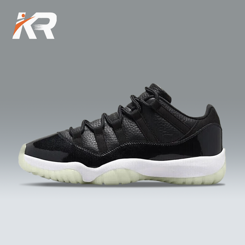NIKE/耐克男鞋AirJordan11 Low AJ11黑色大魔王 缓震篮球鞋AV2187