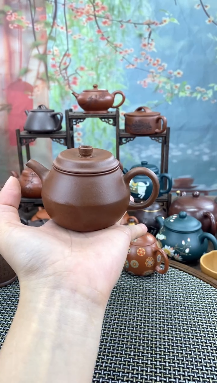 茶壶紫砂紫泥小笠帽