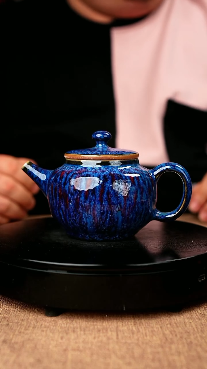 【闪购商品】658#国工一级品原矿钧瓷柴瓷容天壶