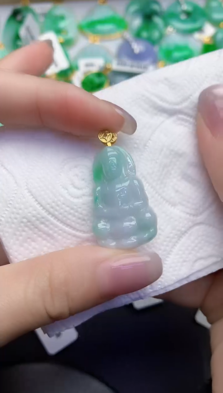 颈饰未镶嵌翡翠缅甸天然翡翠A货