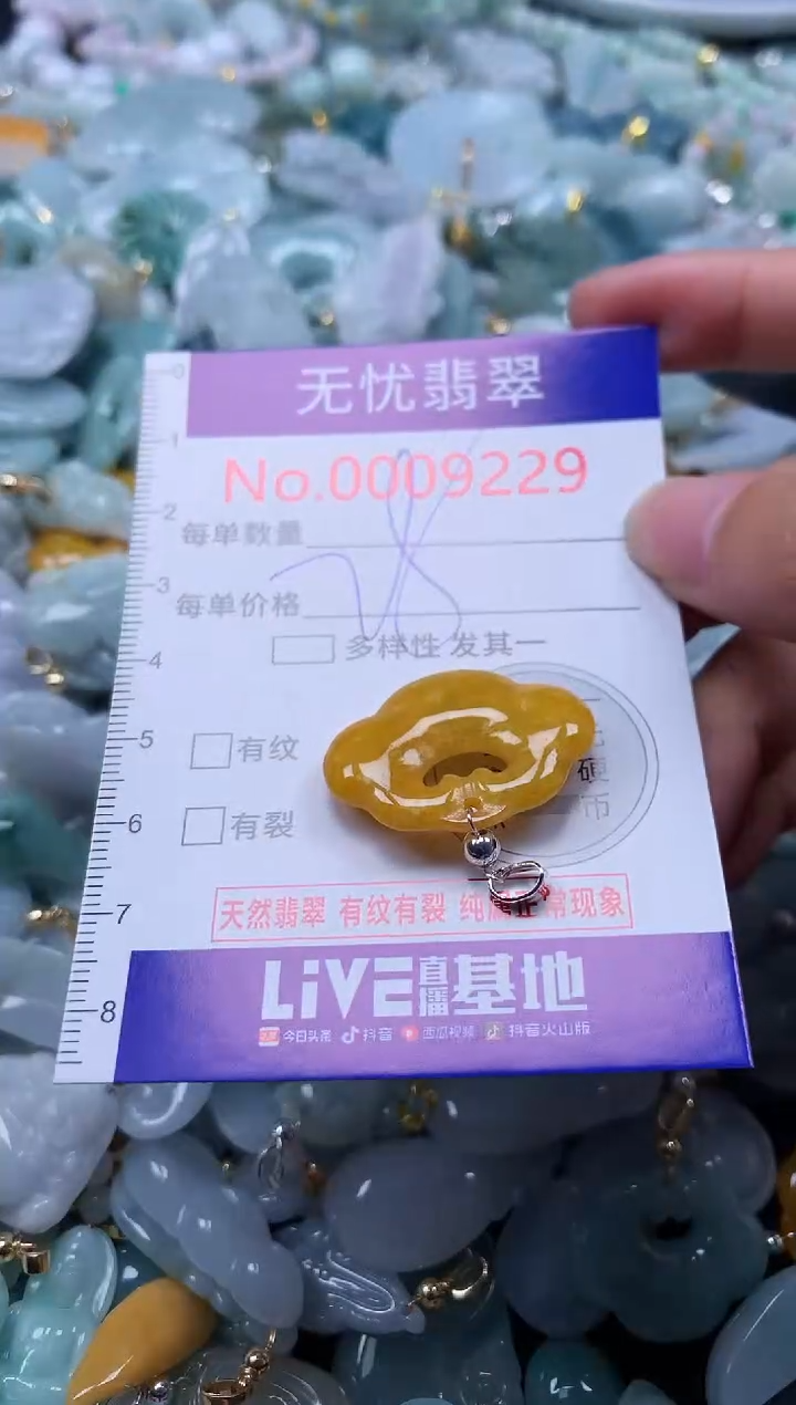 翡翠未镶嵌吊坠(不含链)9229