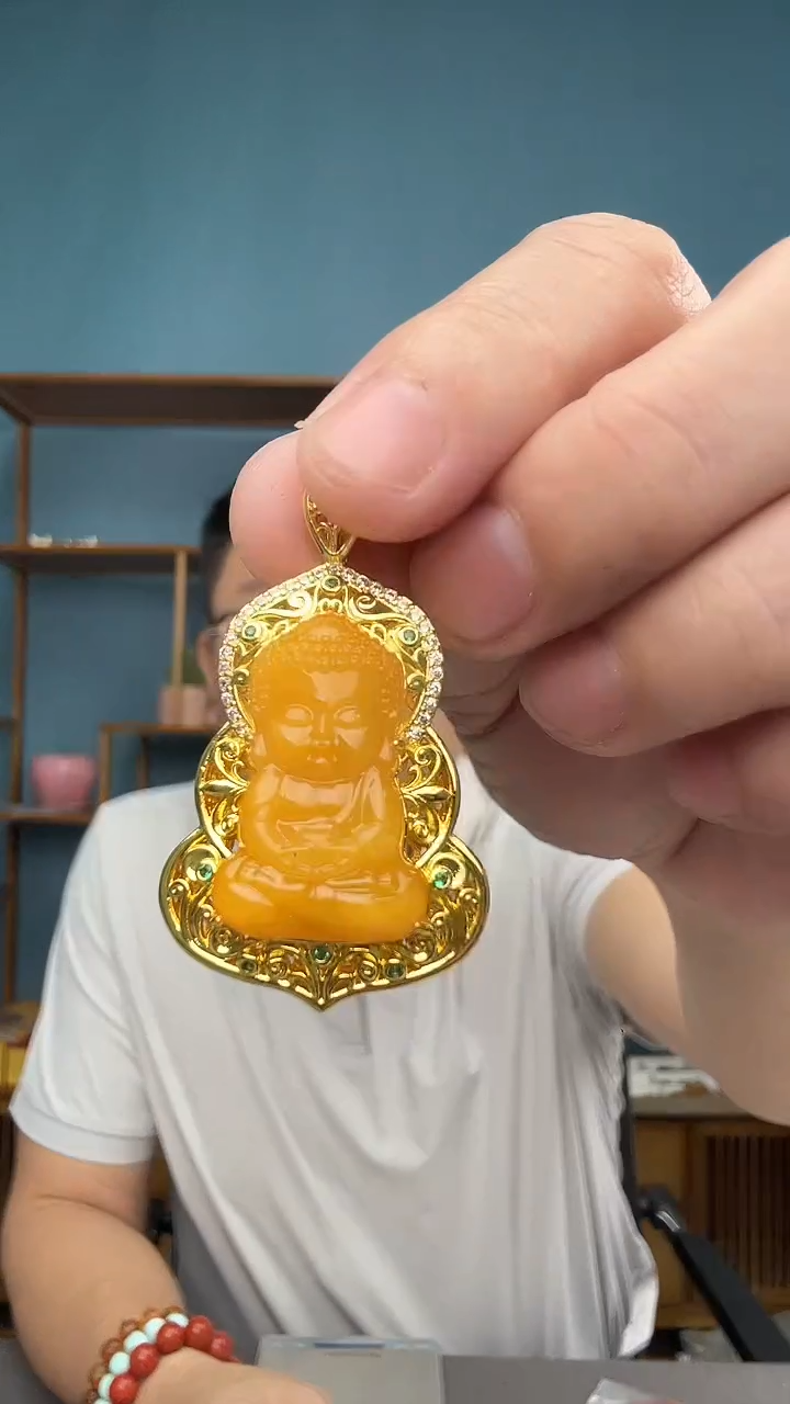 裸石琥珀未镶嵌微瑕介意勿拍74