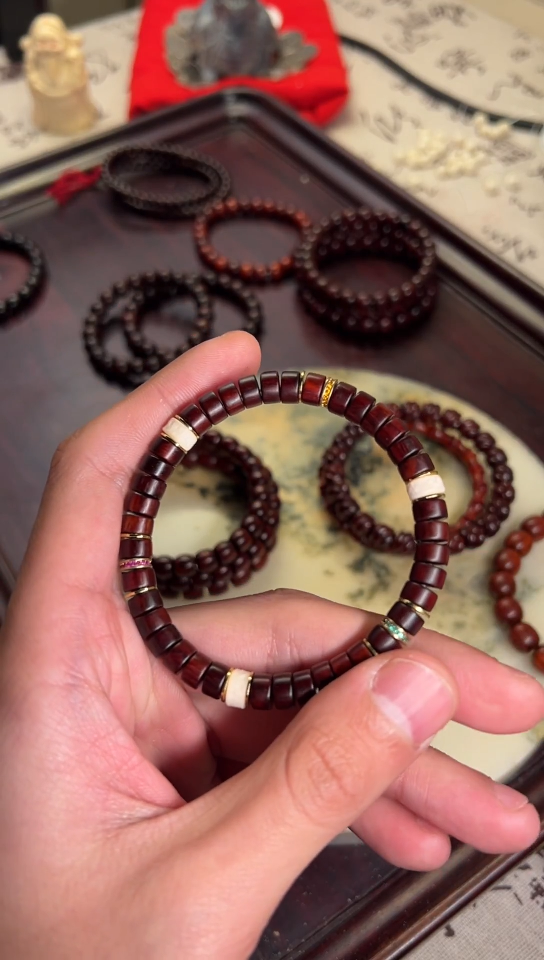 【闪购商品】檀香紫檀（小叶紫檀）手串/手链小叶紫檀药片