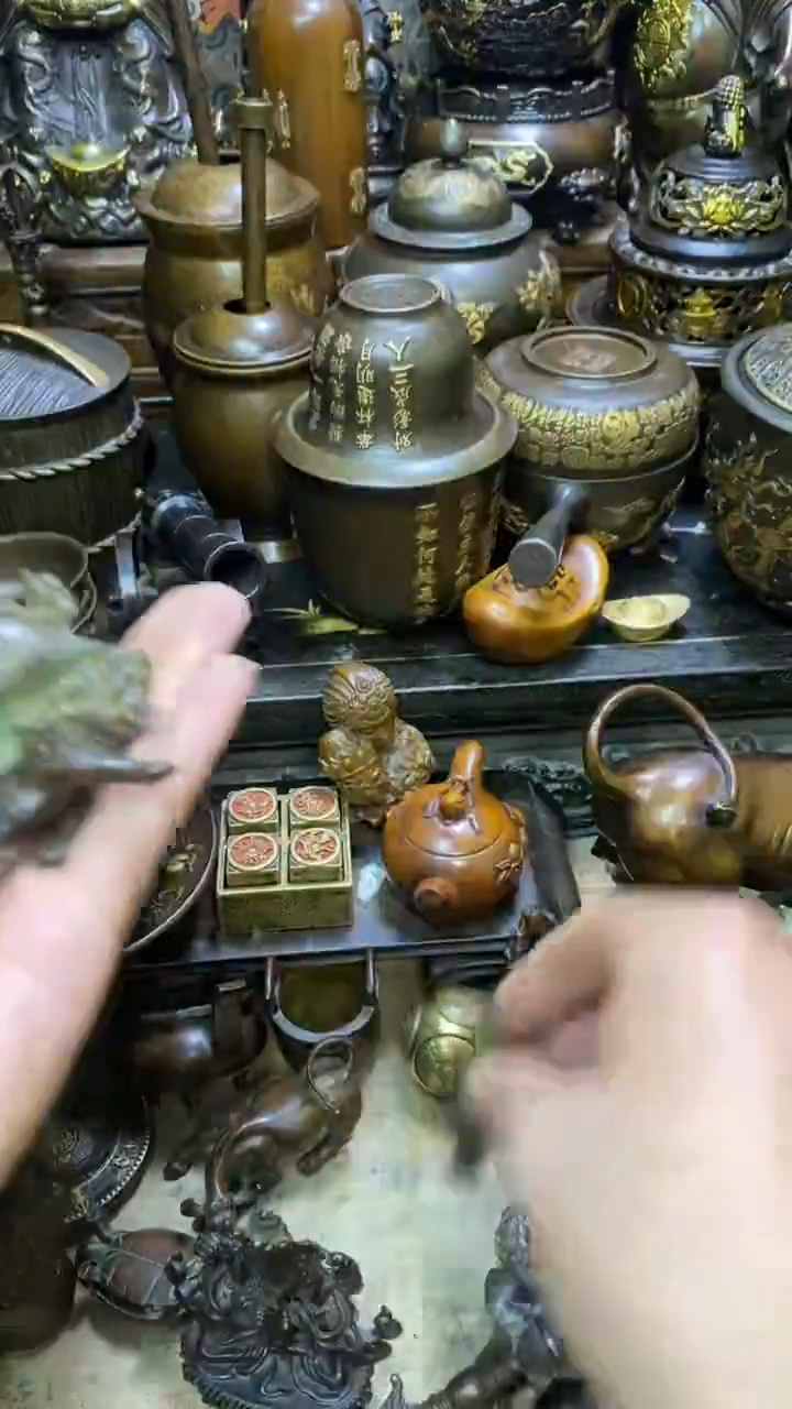 黄铜家居复古怀旧铜摆件