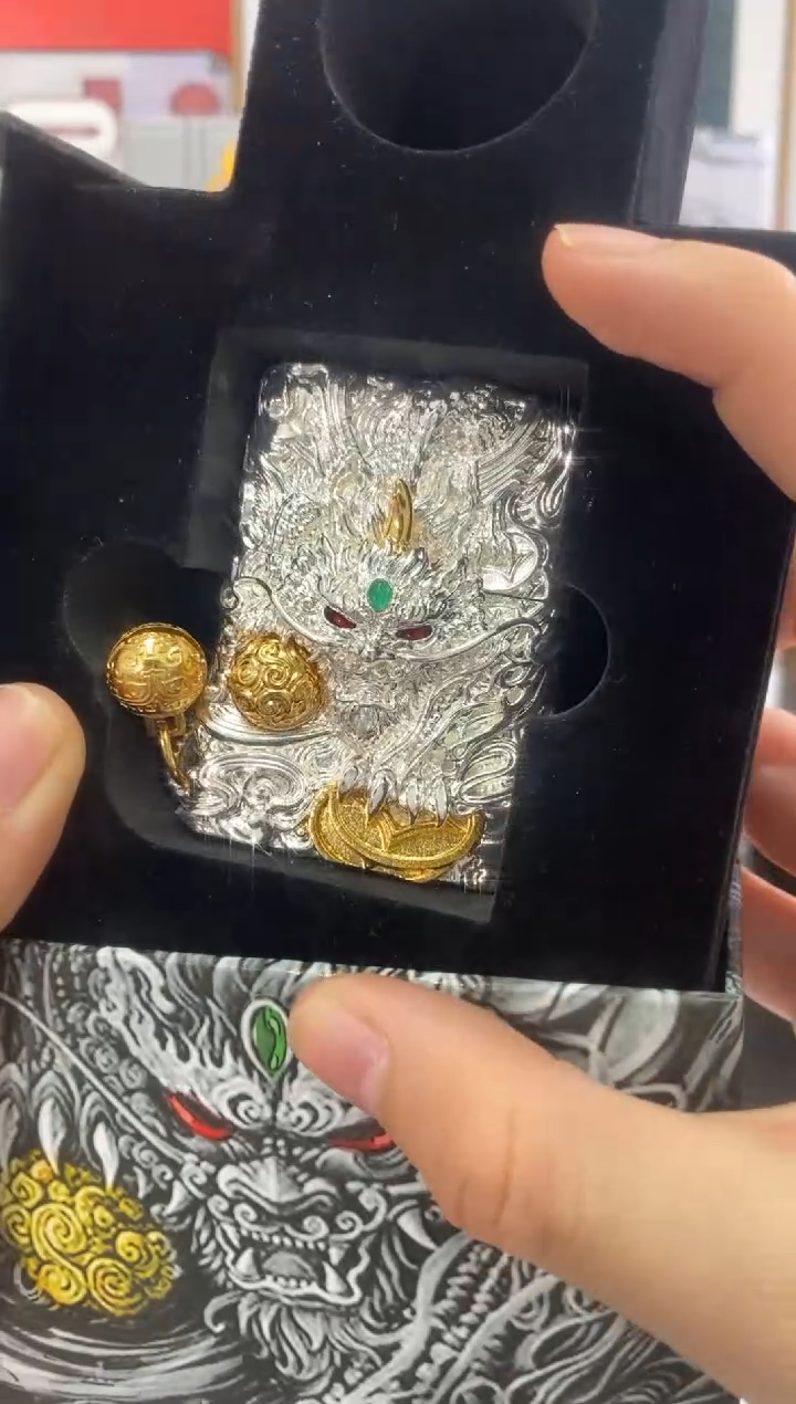 铜ZIPPO银玉貔貅