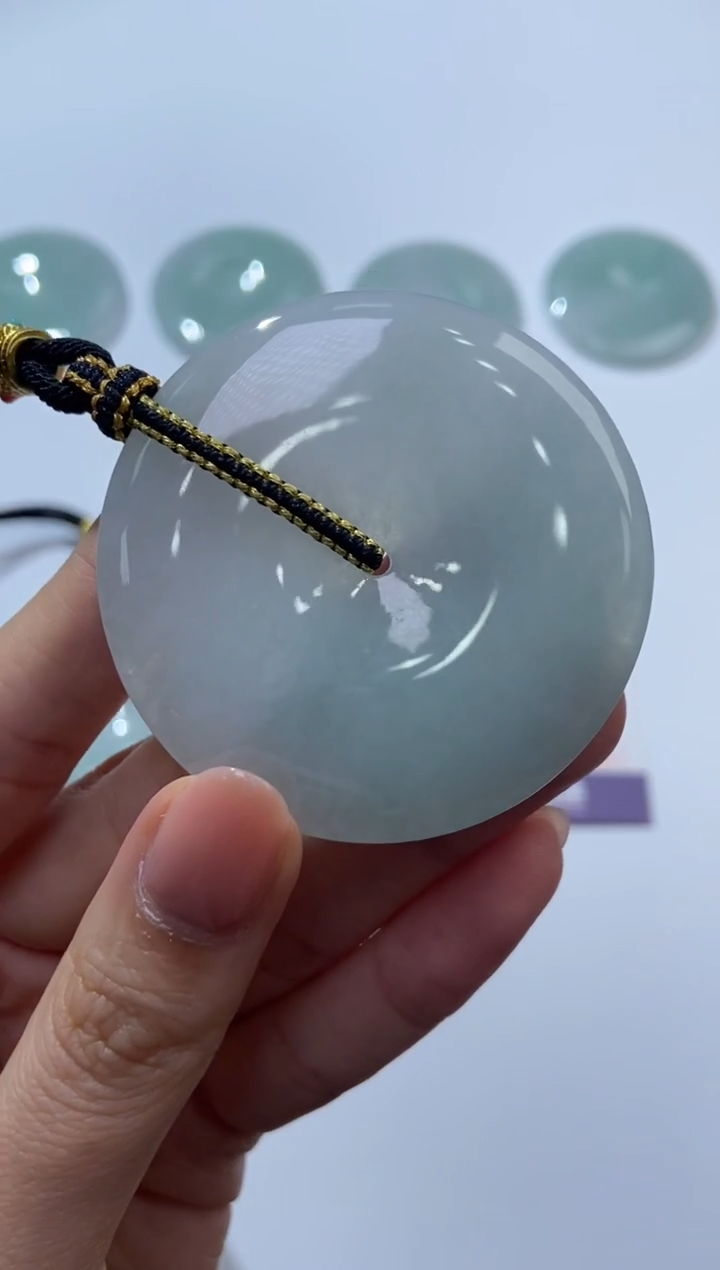 颈饰未镶嵌翡翠374481/翡翠平安扣   多样性一件发