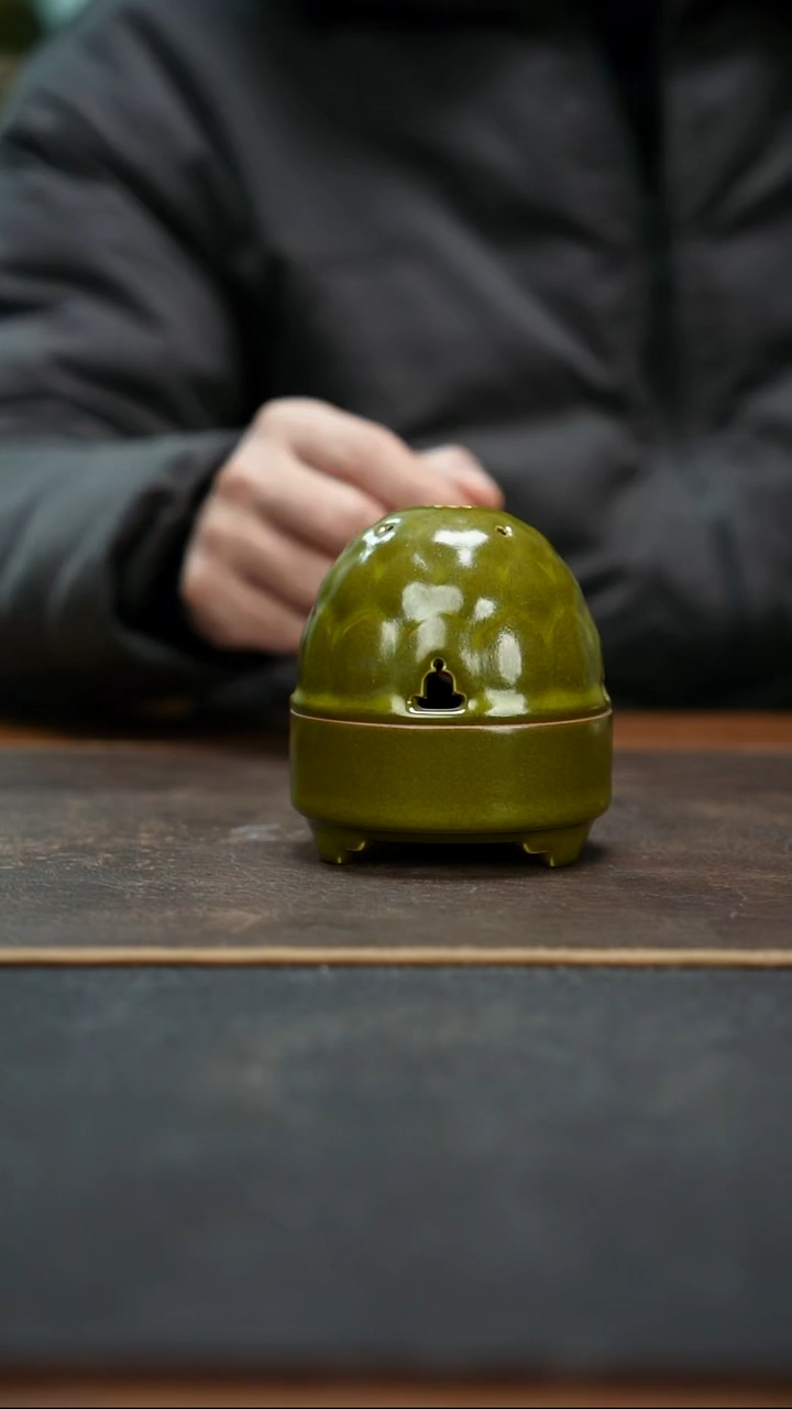 杯全手工茶叶末釉博山炉