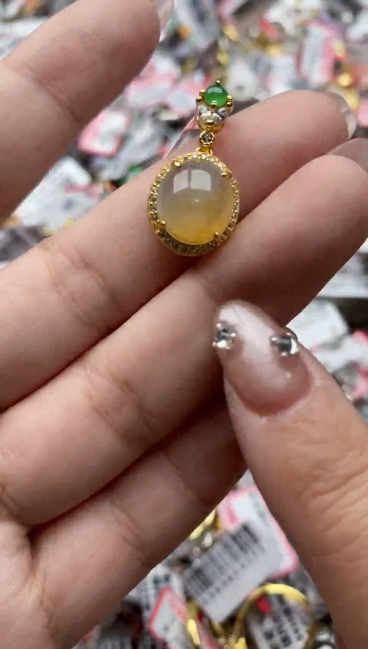 【闪购商品】翡翠戒指银S925镶嵌66666--4