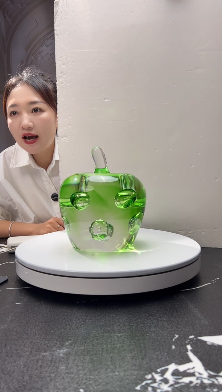 茶宠16cm绿色气泡苹果