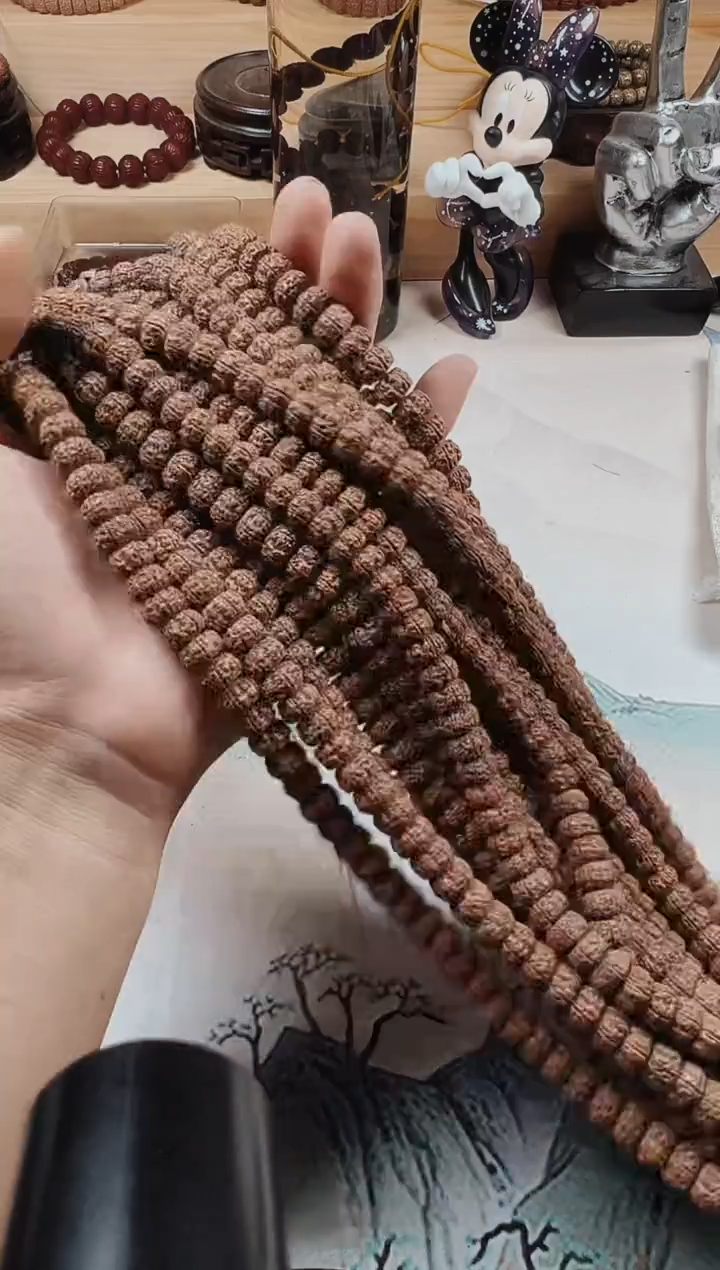 金刚菩提吊坠纯血一级麦穗龙8-12mm+凤眼手持+钢丝刷