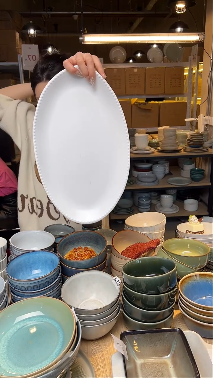 瓷155外贸尾货窑变釉下彩默外微瑕