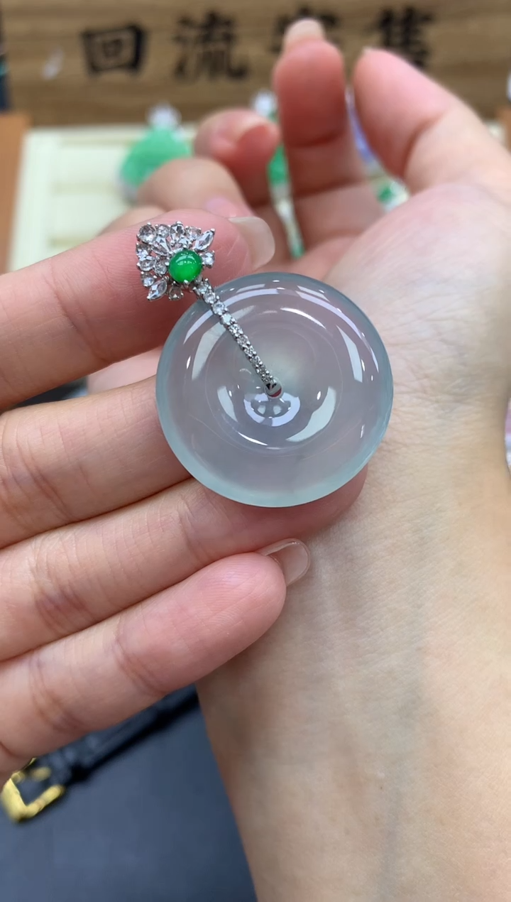 【闪购商品】翡翠颈饰18K金镶嵌566-中国好珍宝